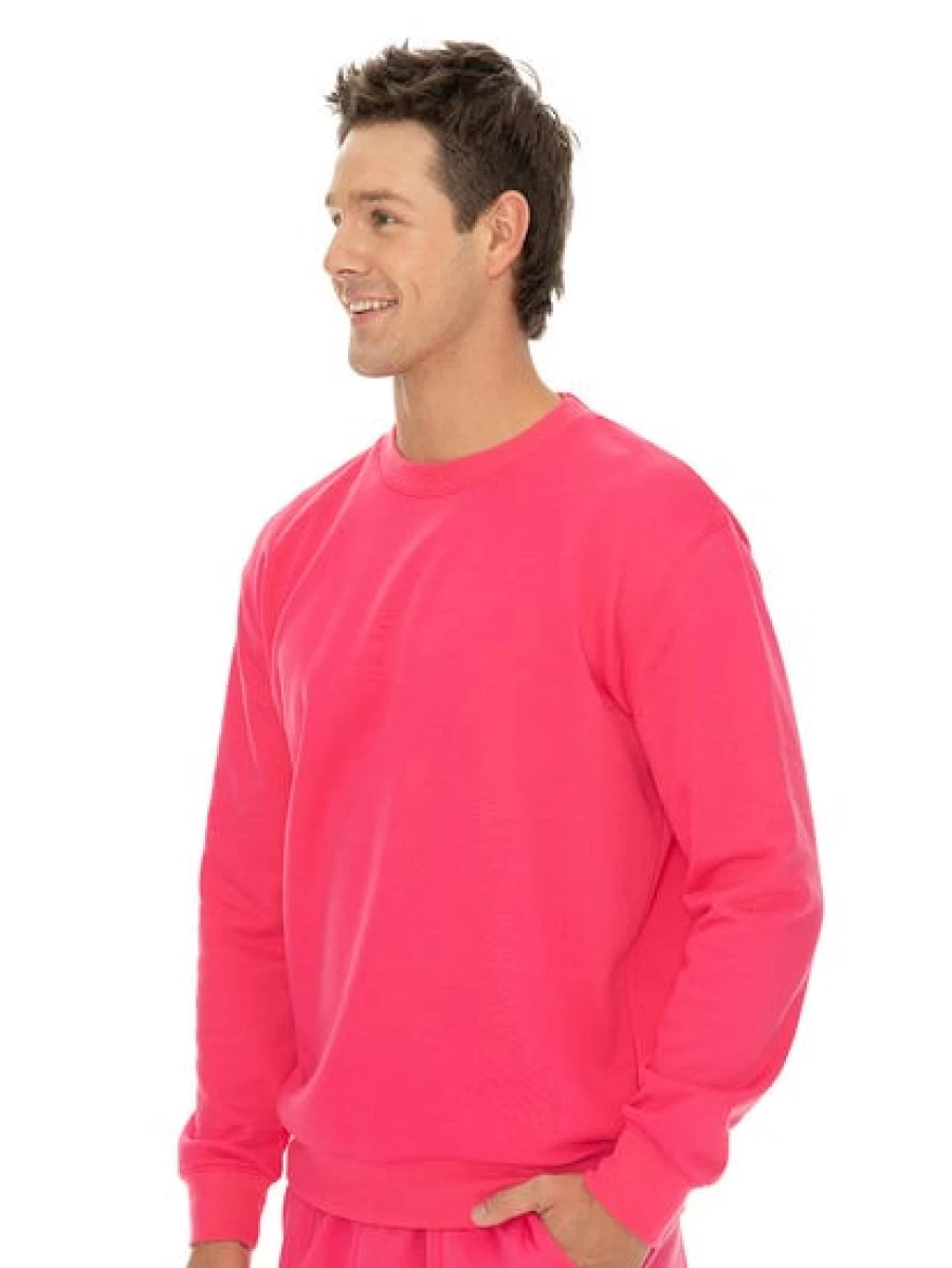 Lowes Men's Pink Fleece Sloppy Joe Pullover Hoodie