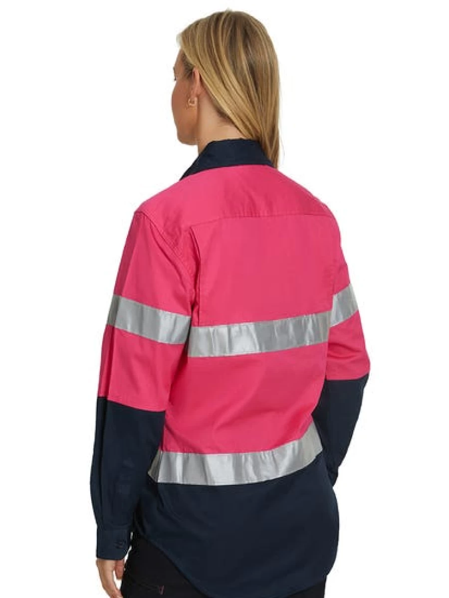 Lowes Men's Pink & Navy High Visibility Safety Shirt