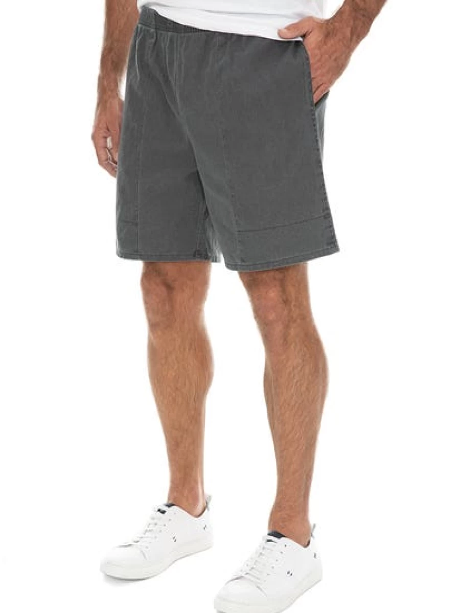 Men's Ruggers Cotton Shorts - Comfortable Charcoal Casual Shorts for Men