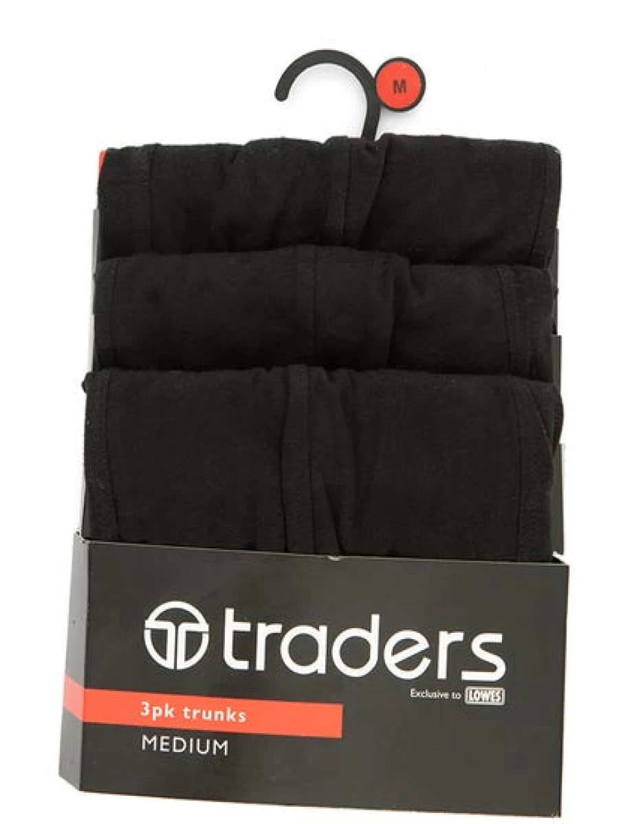 "Traders Men's Coral Trunks 3-Pack - Comfortable Swimwear Set"