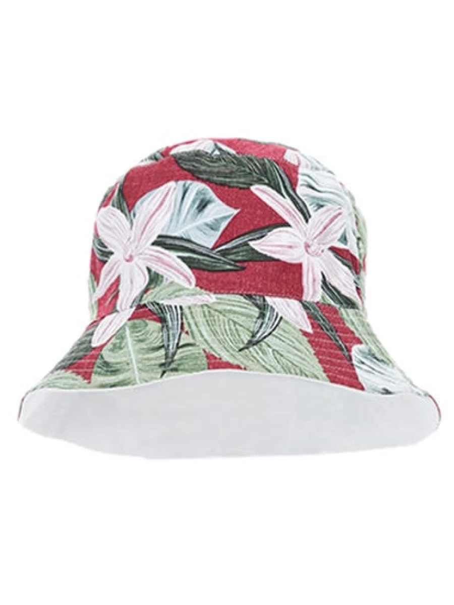 Cougars Men's Reversible Tropical Print Bucket Hat for Sun Protection