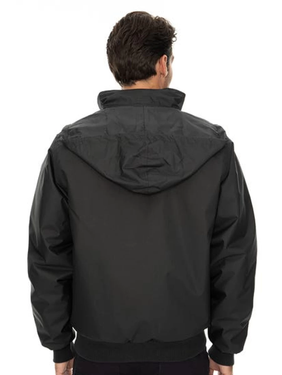 Lowes Men's Black Bomber Jacket - Lightweight Security Style Outerwear