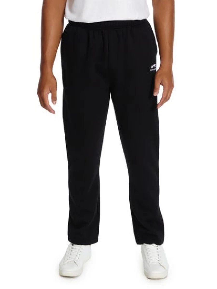 Men's Cougars Black Fleece Track Pants with Open Cuff - Comfortable Athletic Joggers