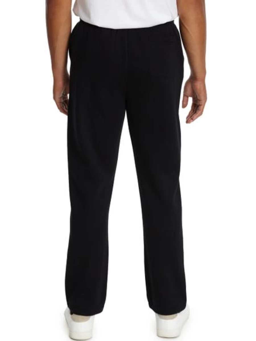 Men's Cougars Black Fleece Track Pants with Open Cuff - Comfortable Athletic Joggers