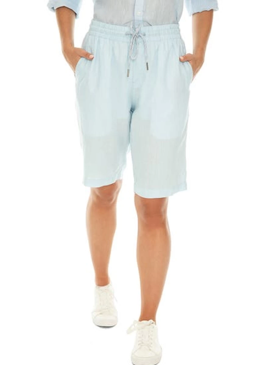 Riley Adams Men's Blue Linen Shorts - Comfortable Casual Summer Shorts for Men