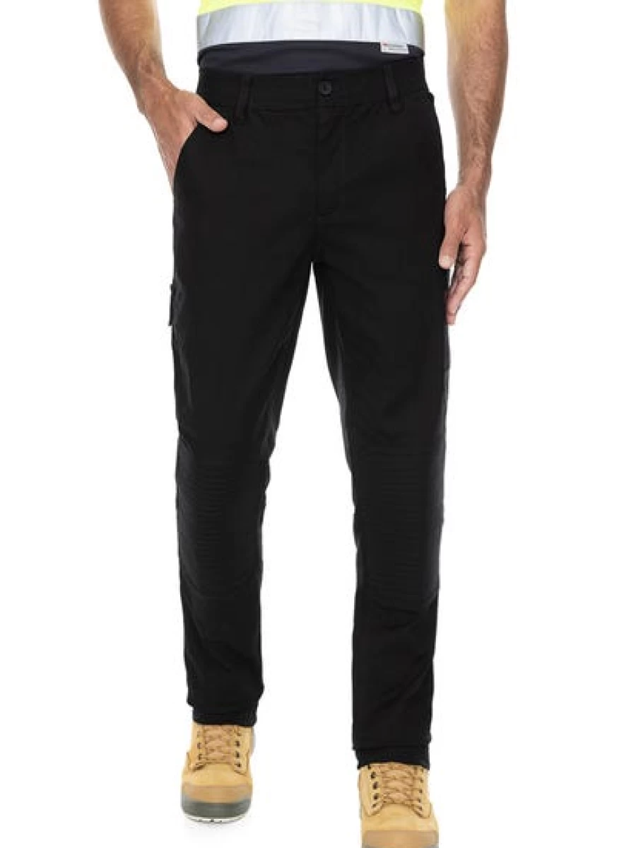 Men's Traders 308 Durable Work Pants with Reinforced Padded Knees - Black