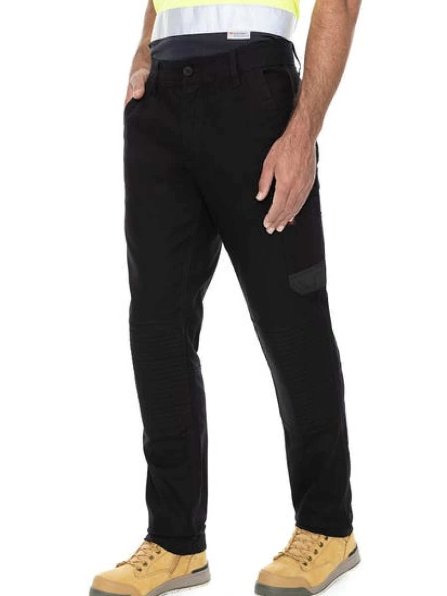 Men's Traders 308 Durable Work Pants with Reinforced Padded Knees - Black