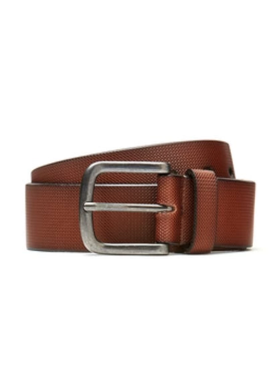 Lowes Men's Brown Genuine Leather Jean Belt for Traders - Premium Quality Casual Wear