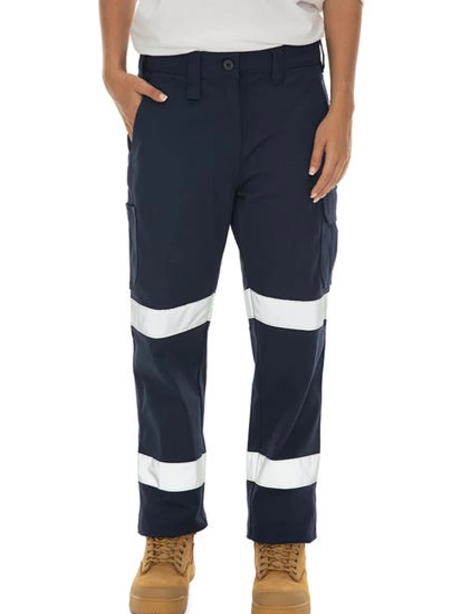 King Gee Men's Navy Double Taped Work Trousers