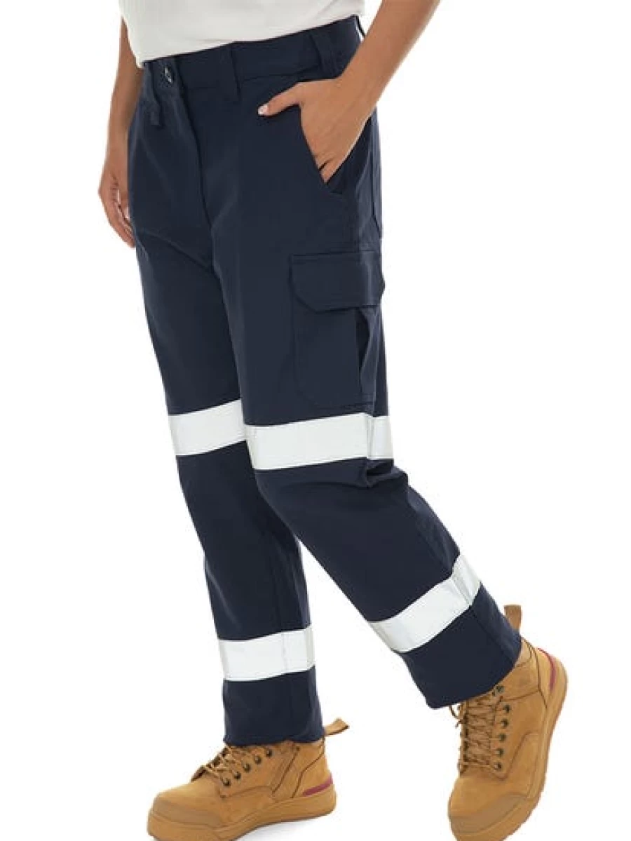 King Gee Men's Navy Double Taped Work Trousers