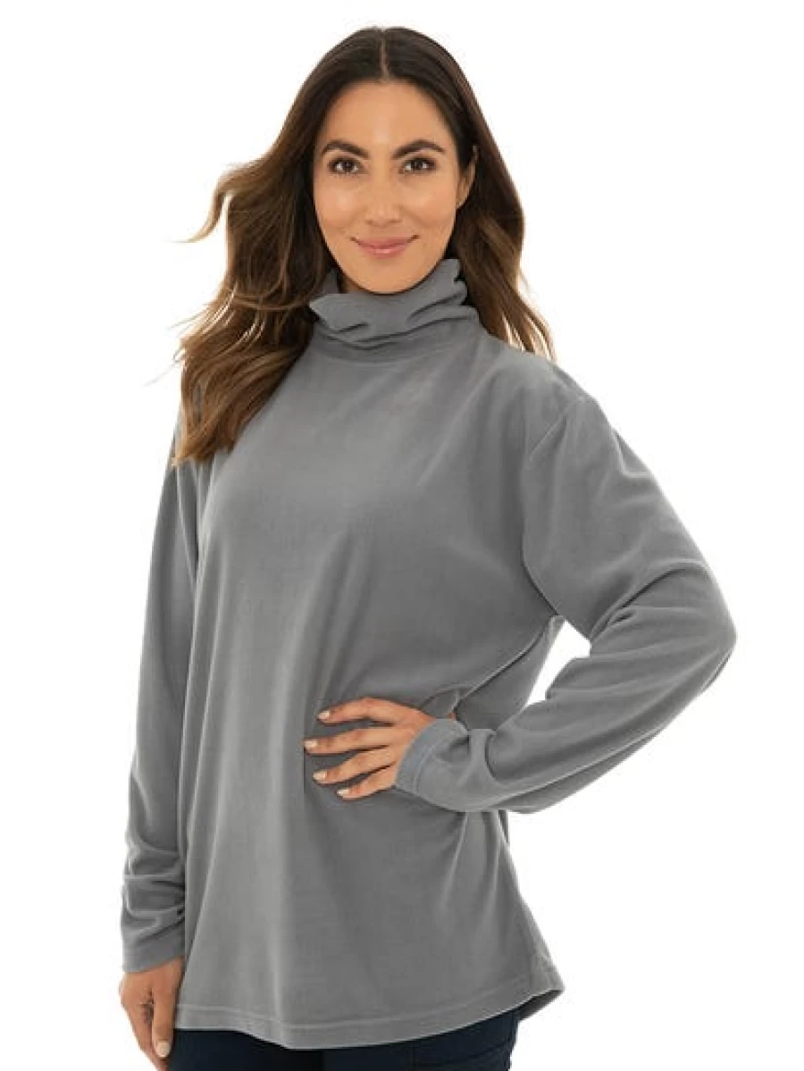 Men's Grey Polar Fleece Skivvy by Lowes