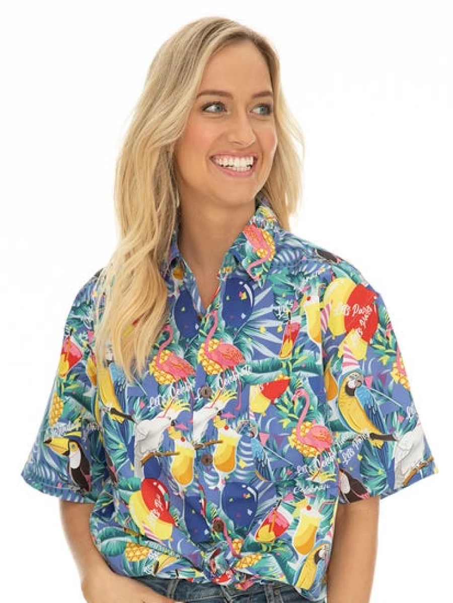 "Lowes Hawaiian Shirt - Vibrant Tropical Print for Celebrations & Summer Fun"