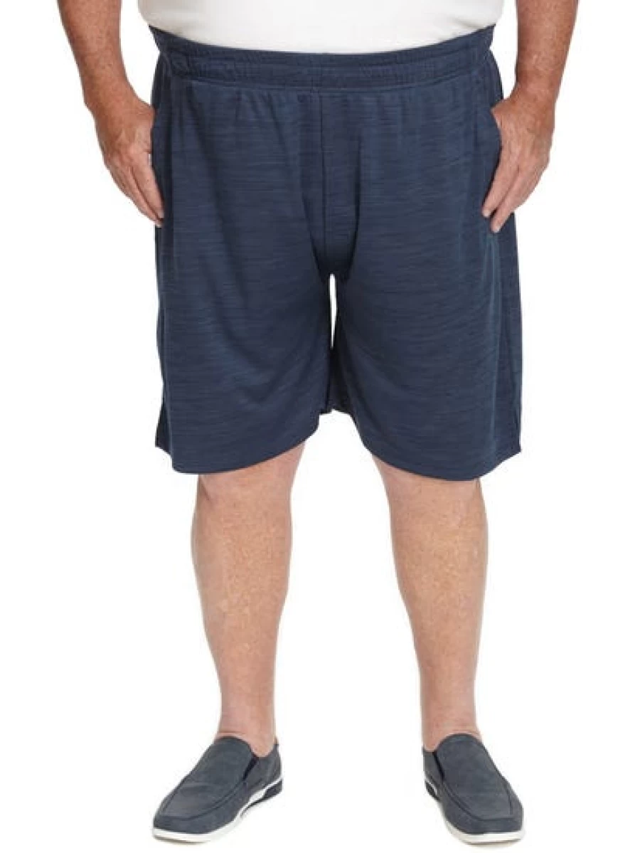 DBK Men's Indigo Fleck Elastic Waist Basketball Shorts – Comfortable & Styletic Athletic Wear