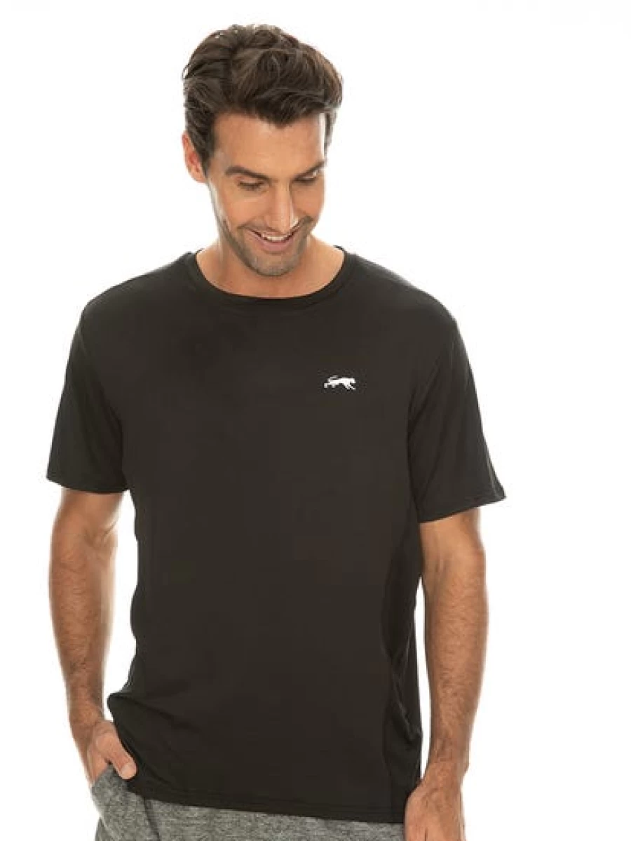 "Cougars Men's Black Performance Training T-Shirt - Athletic Workout Tee"