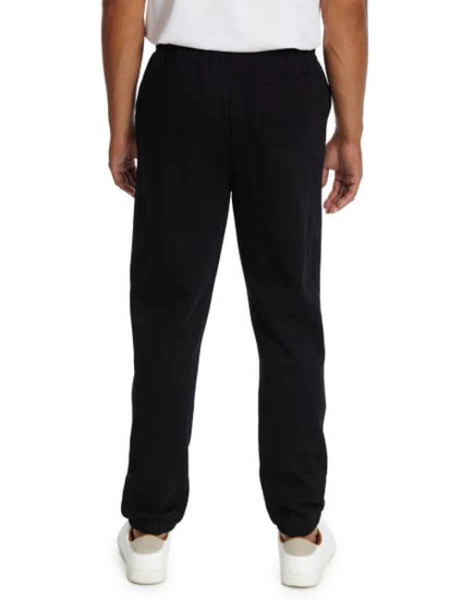 Men's Cougars Black Fleece Track Pants with Cuffed Hem for Comfort & Style