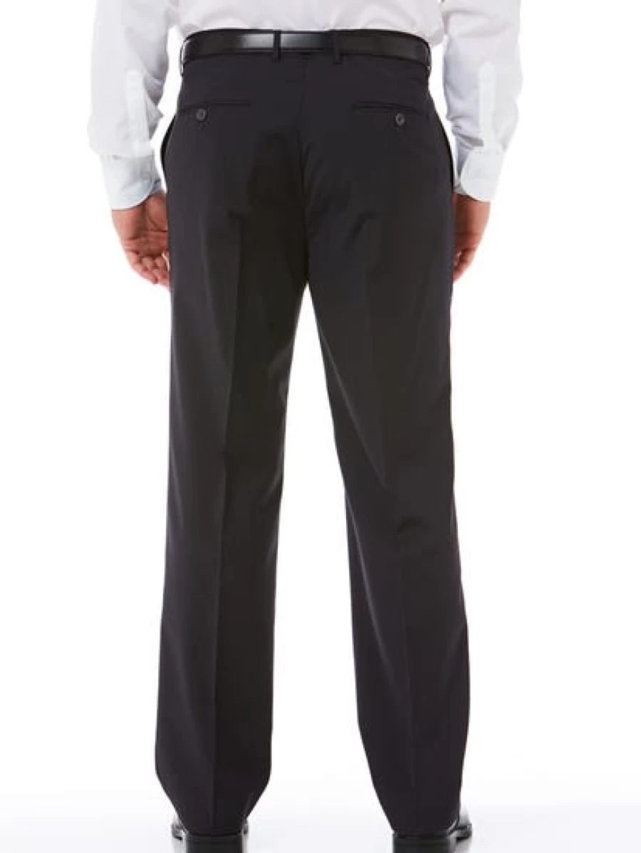 Robert Huntley Men's Marle Black Regular Fit Trousers