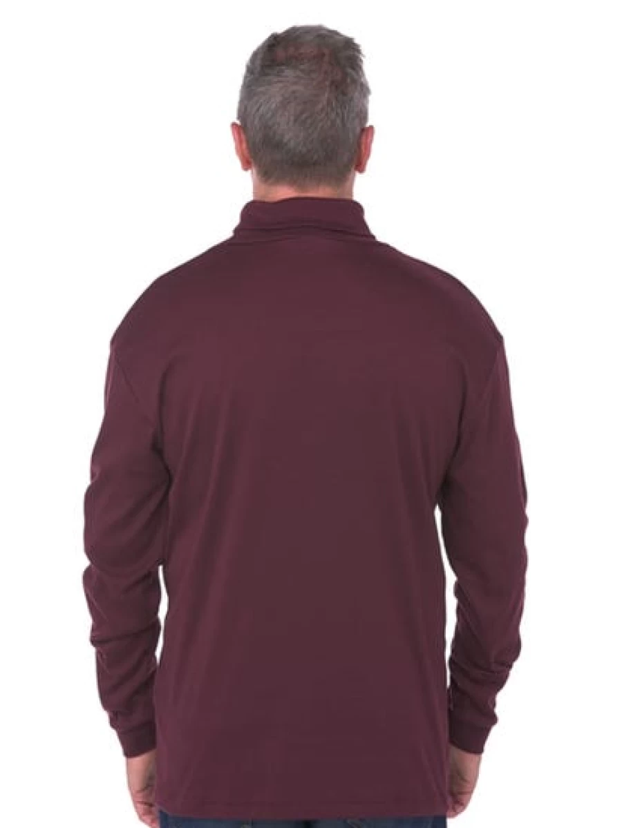 Lowes Men's Burgundy Basic Skivvy Shirt - Comfortable Casual Wear