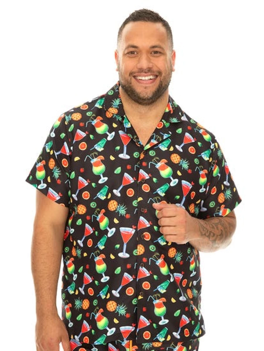 DBK Men's Stylish Big & Tall Party Shirt for Cocktail Events & Special Occasions