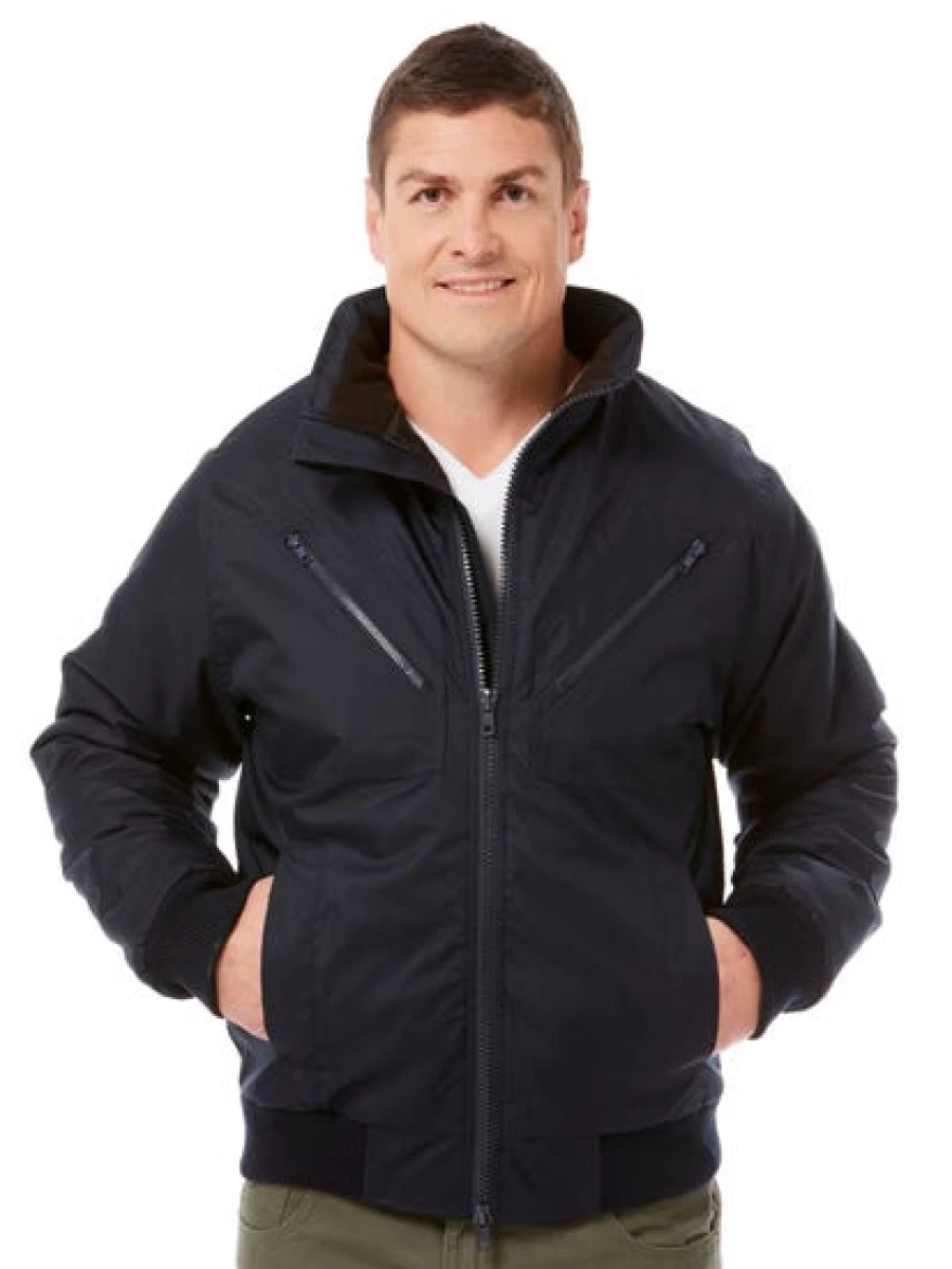 Lowes Men's Navy Bomber Jacket - Classic Workwear Style