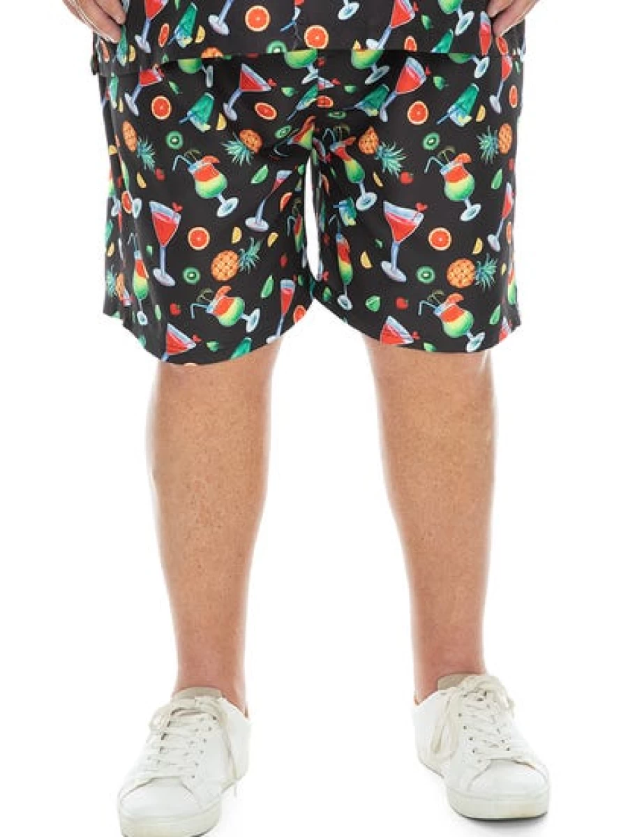 DBK Men's Big & Tall Party Shorts for Cocktail Hour & Casual Wear