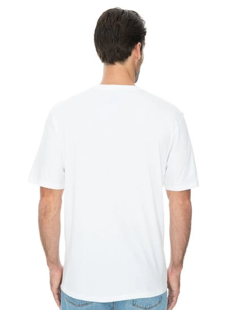Lowes Men's Contemporary White Crew Neck T-Shirt - Classic Fit Casual Tee