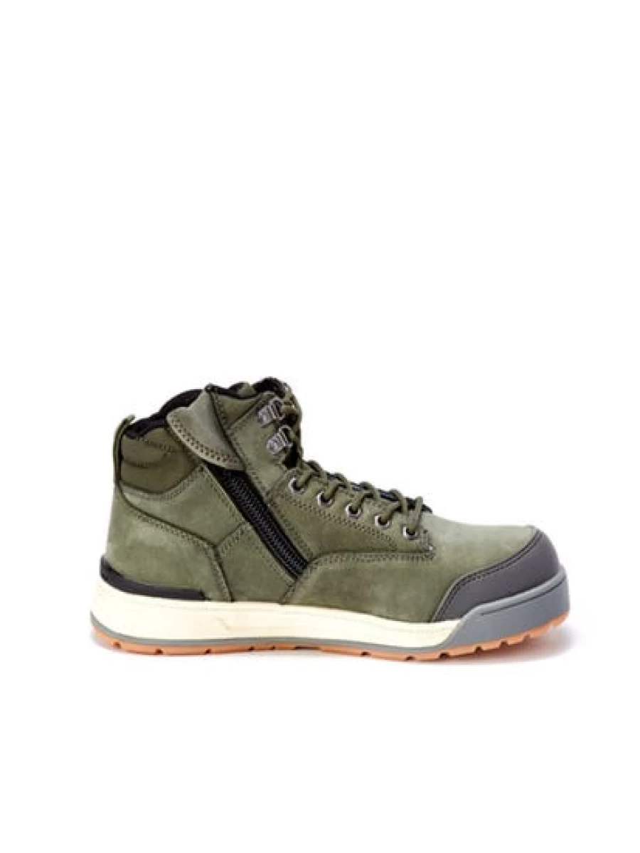 Hard Yakka Men's Lace-Up Safety Work Boots - Durable Steel Toe Construction for Industrial Use