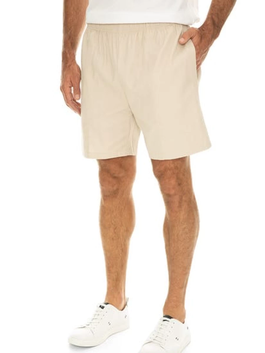 Ruggers Men's Beige Long Leg Shorts - Comfortable Casual Athletic Wear