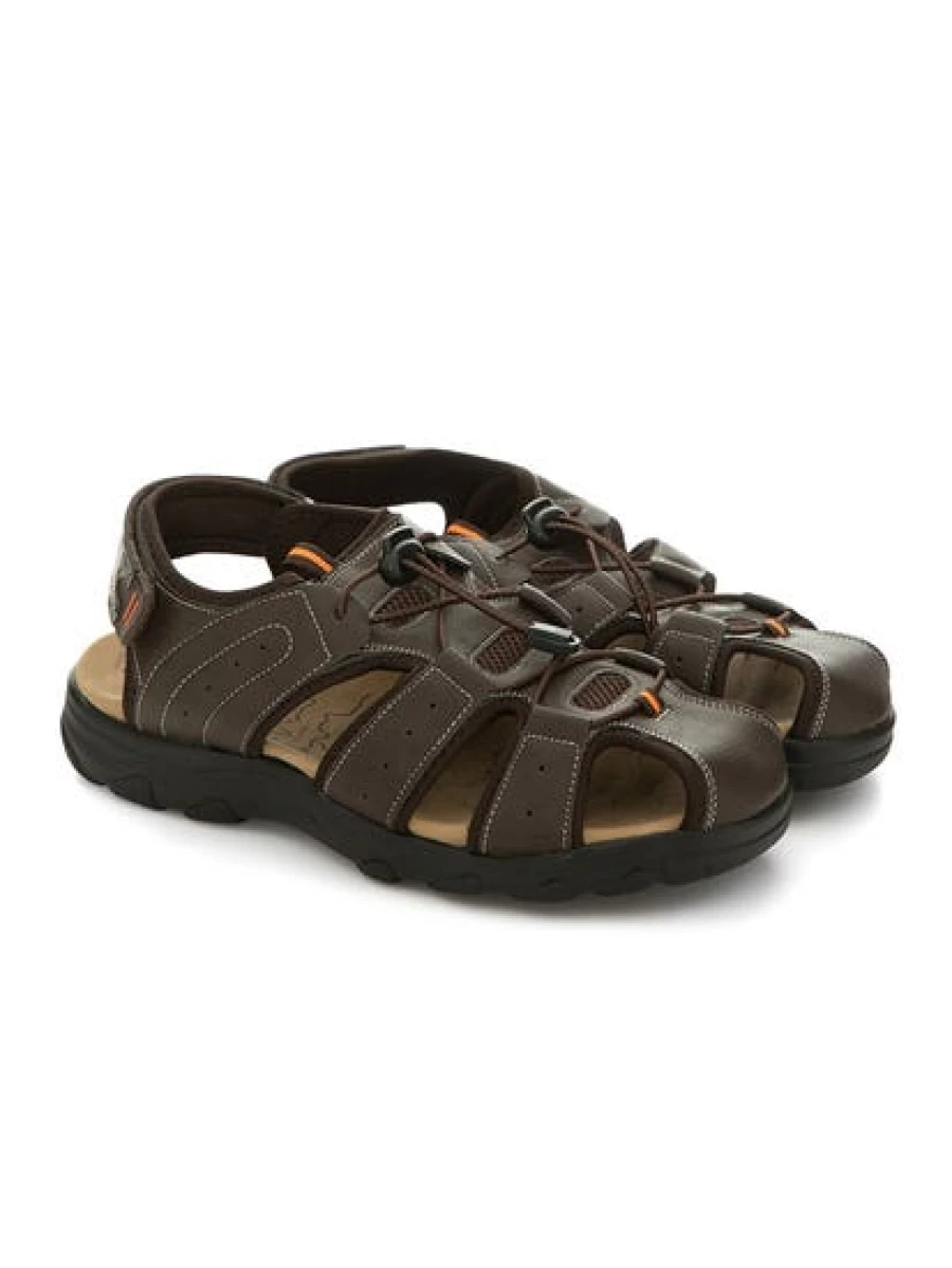 Cougars Men's Brown Howrah Comfortable Sandals for Outdoor Walking