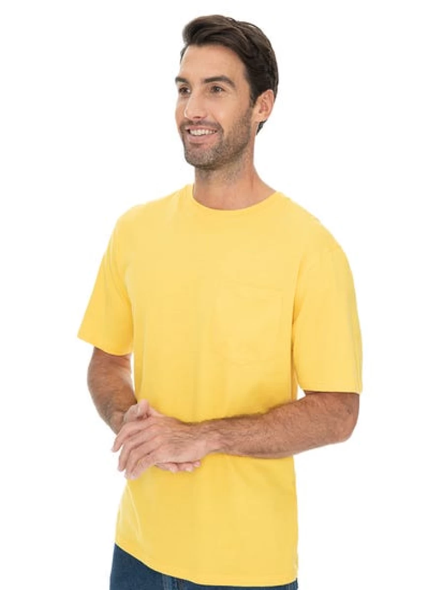 Lowes Men's Basic Cotton Crew Neck T-Shirt - Soft Comfortable Tee for Casual Wear