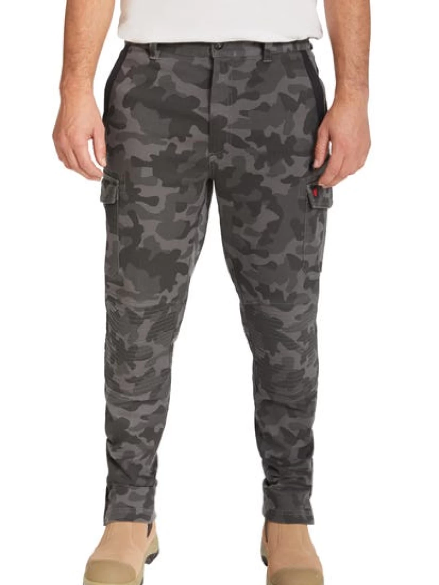Men's Traders 308 Stretch Camo Work Pants - Durable Camouflage Tactical Trousers for Outdoor & Hunting