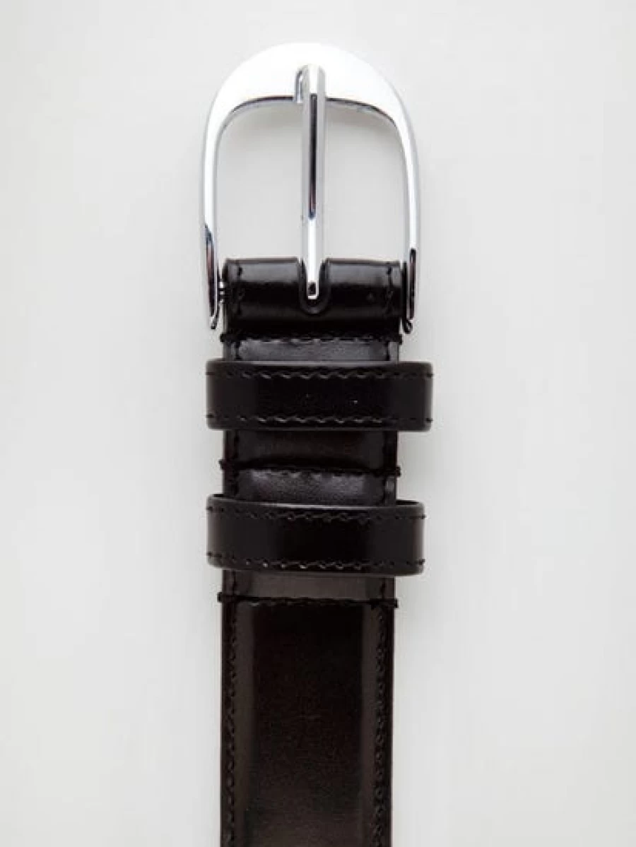 Lowes Men's Classic Plain Leather Dress Belt for Formal Wear
