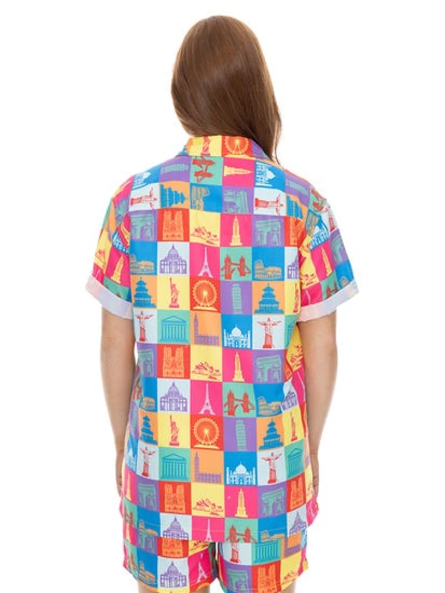 Pacifica Men's Matching Party Shirt - Multi Destination Travel & Vacation Outfit