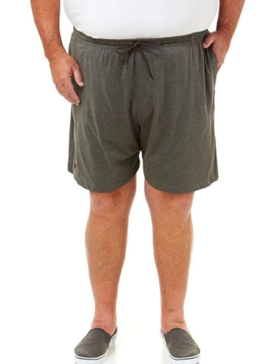 "Lowes Men's Ruggers Knit Charcoal Shorts - Comfortable Casual Shorts for Men"