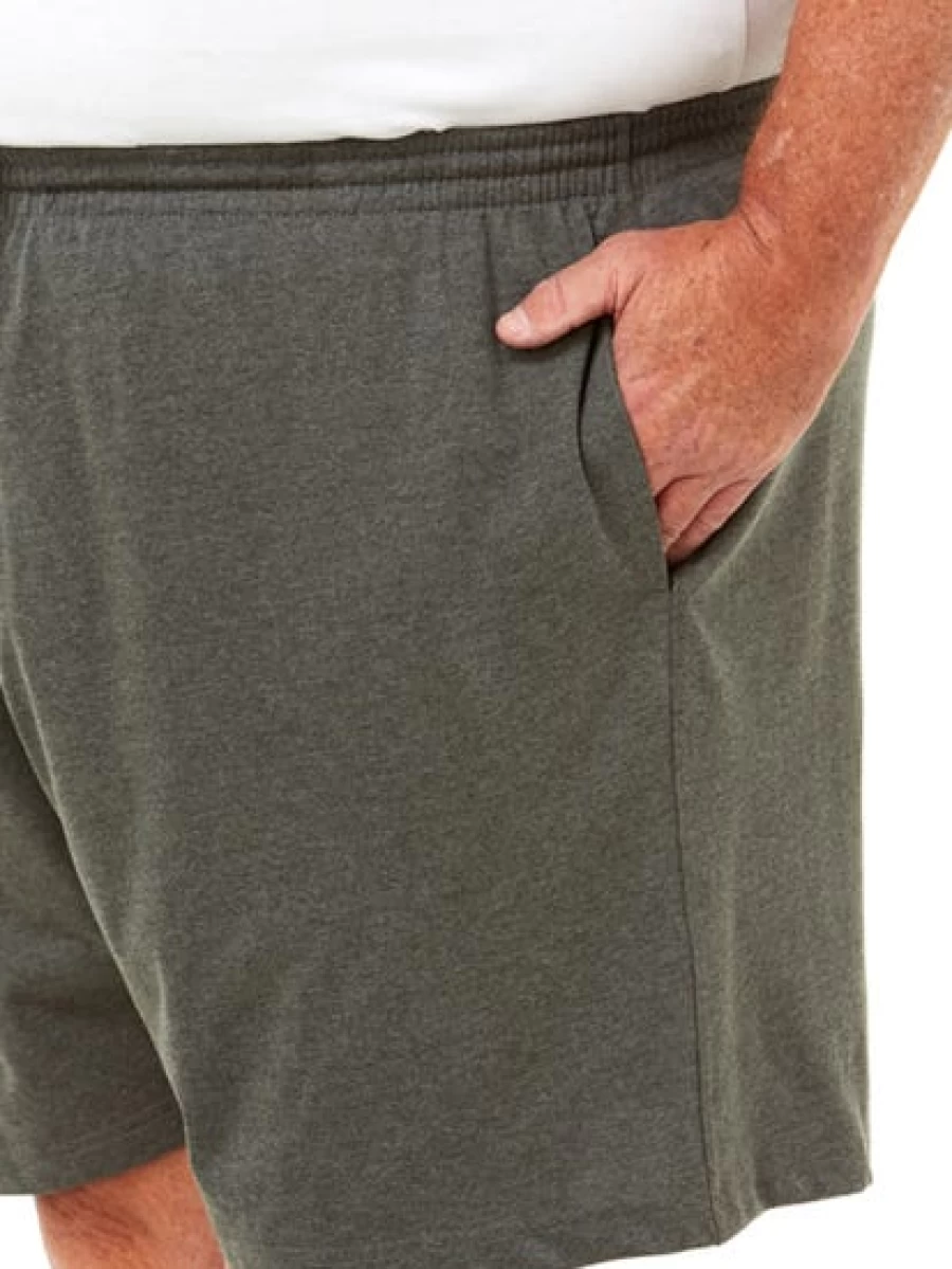 "Lowes Men's Ruggers Knit Charcoal Shorts - Comfortable Casual Shorts for Men"