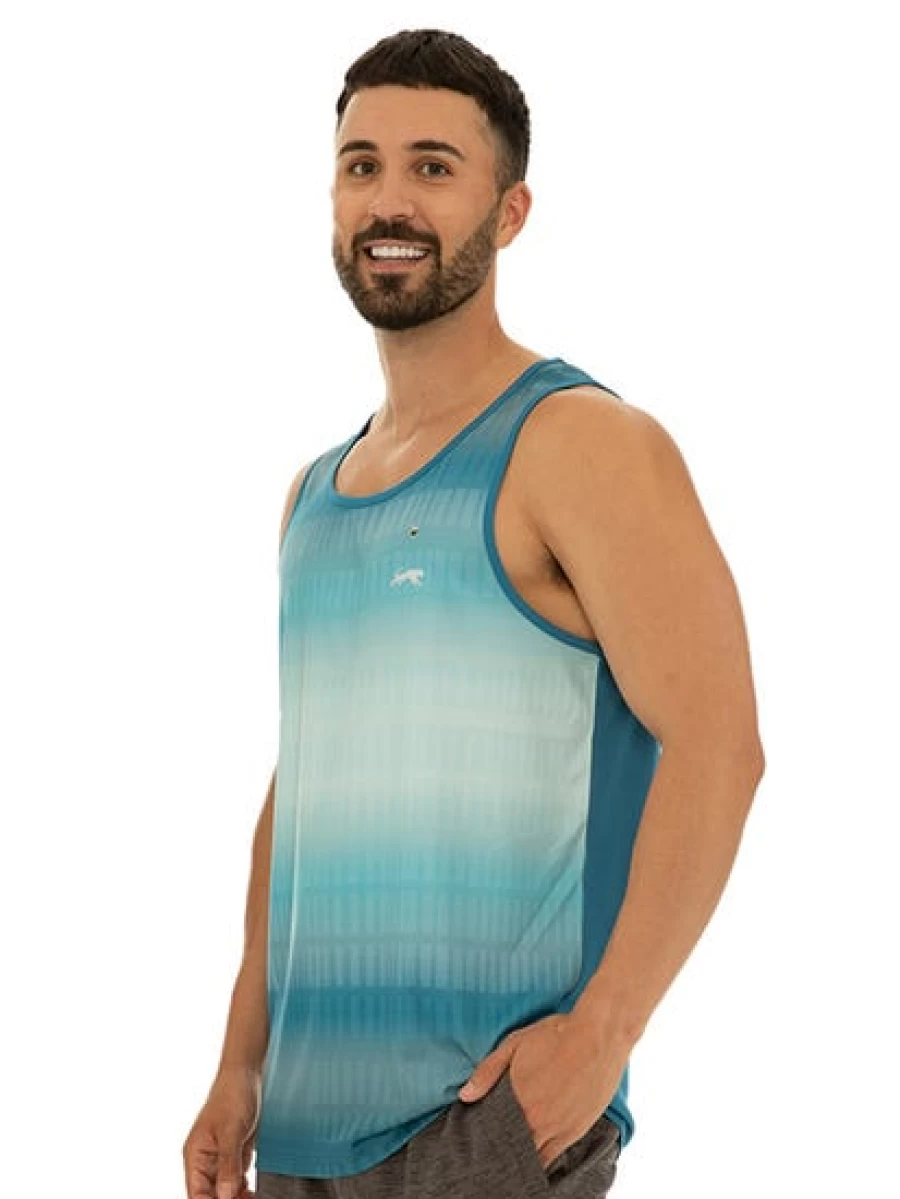 Cougars Men's Aqua Tank Top - Lightweight Performance Shirt for Athletic Wear