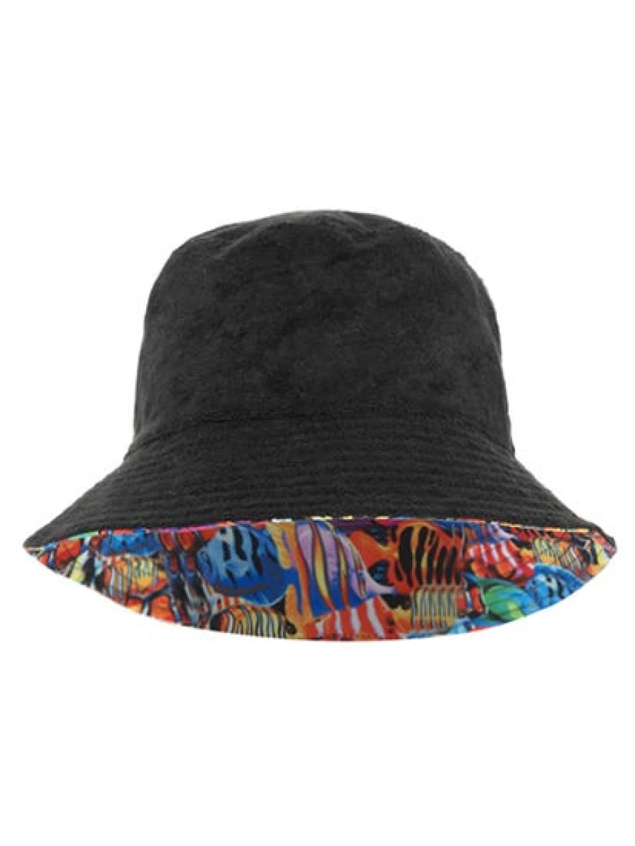 Traders Men's Reversible Bucket Hat - Fish Design for Outdoor Activities