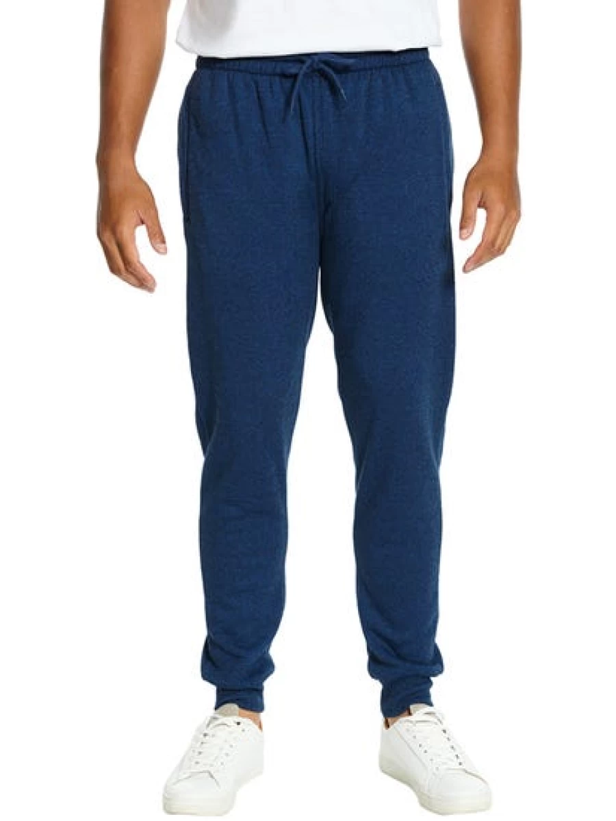 Lowes Men's Blue Marle Fleece Skinny Fit Track Pants