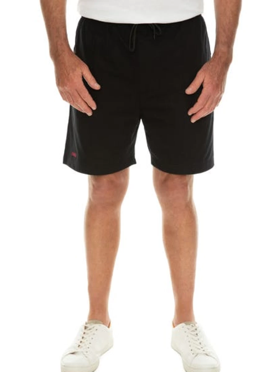 Ruggers Men's Black Jersey Rugby Shorts - High-Performance Athletic Apparel