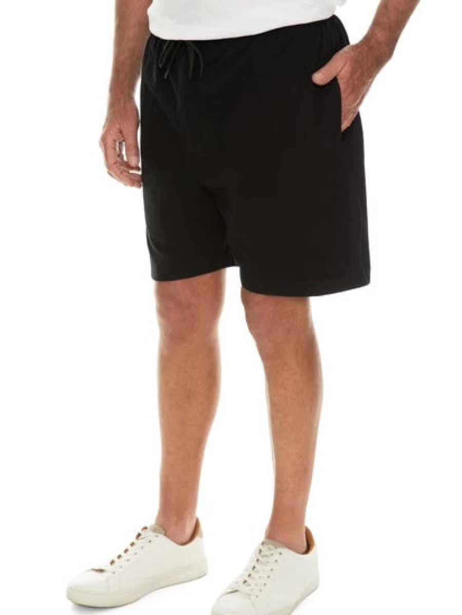 Ruggers Men's Black Jersey Rugby Shorts - High-Performance Athletic Apparel