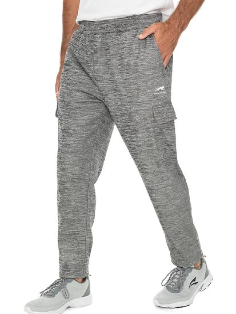Cougars Men's Grey Active Cargo Jogger Pants - Comfortable & Stylish Workout Joggers