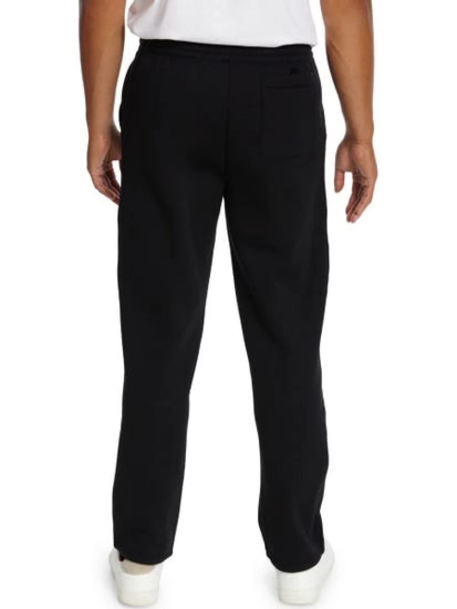 Elliotts Men's Black Relaxed Fit Fleece Track Pants - Comfortable Casual Joggers