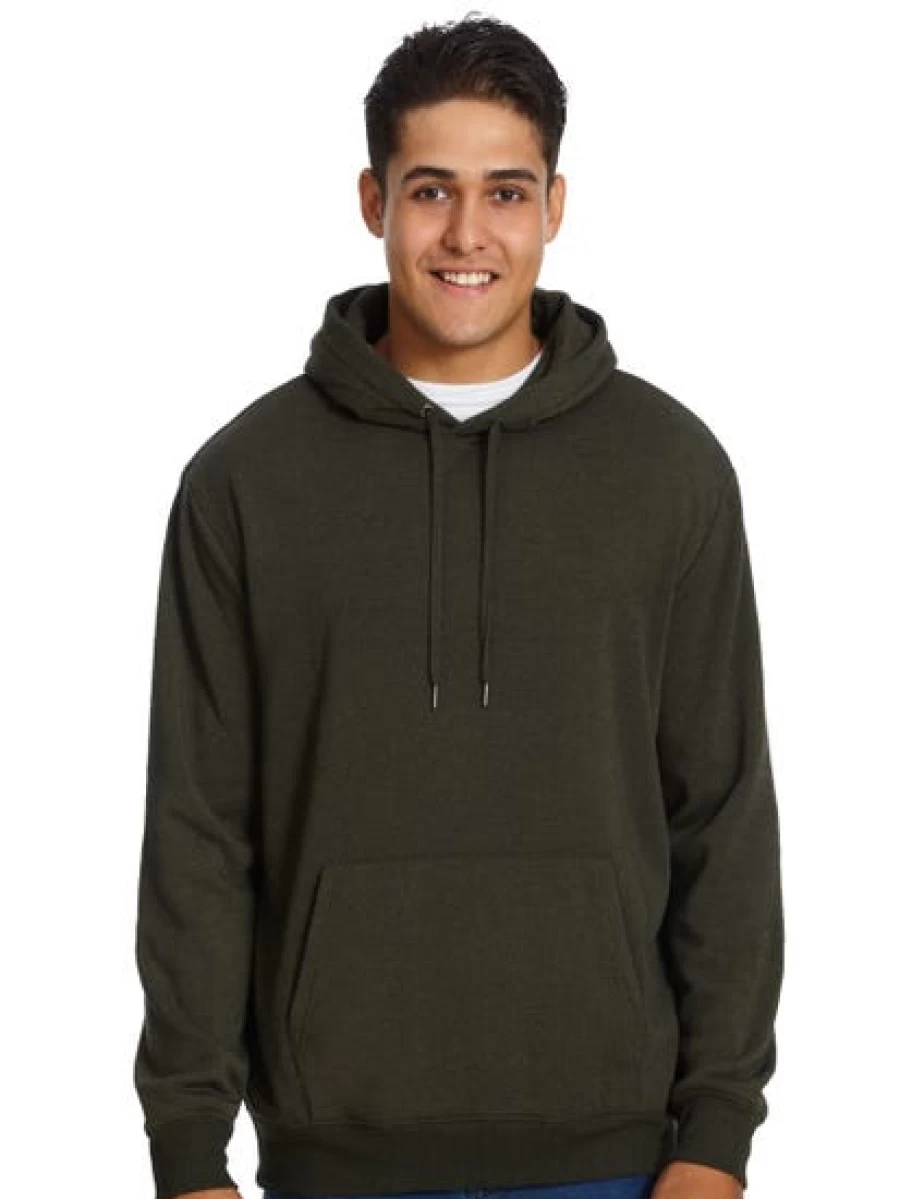 Lowes Men's Olive Marle Popover Hoodie - Casual Pullover Sweatshirt with Hood