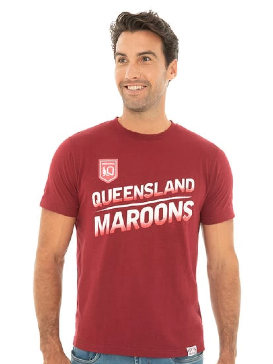 Licensed Men's Premium QLD Graphic T-Shirt - Comfort Fit Casual Tee