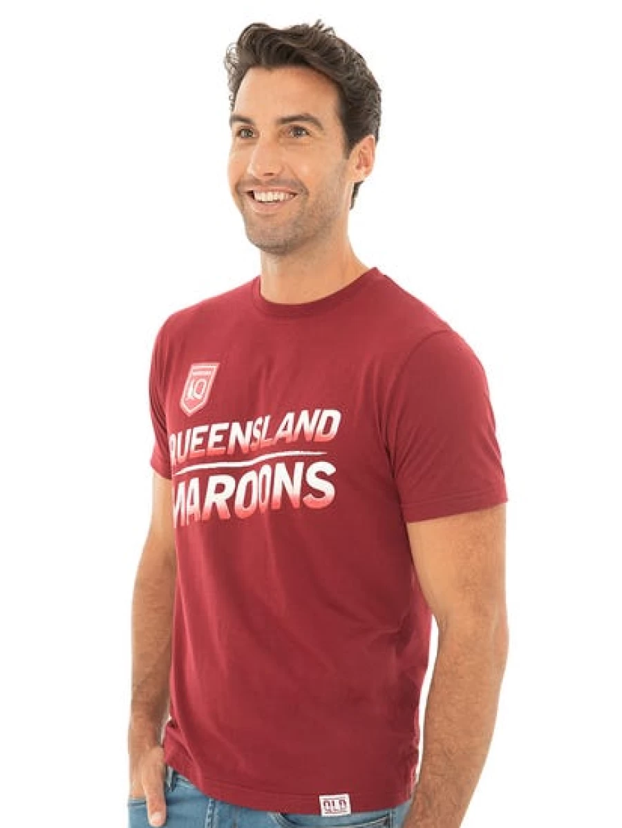 Licensed Men's Premium QLD Graphic T-Shirt - Comfort Fit Casual Tee